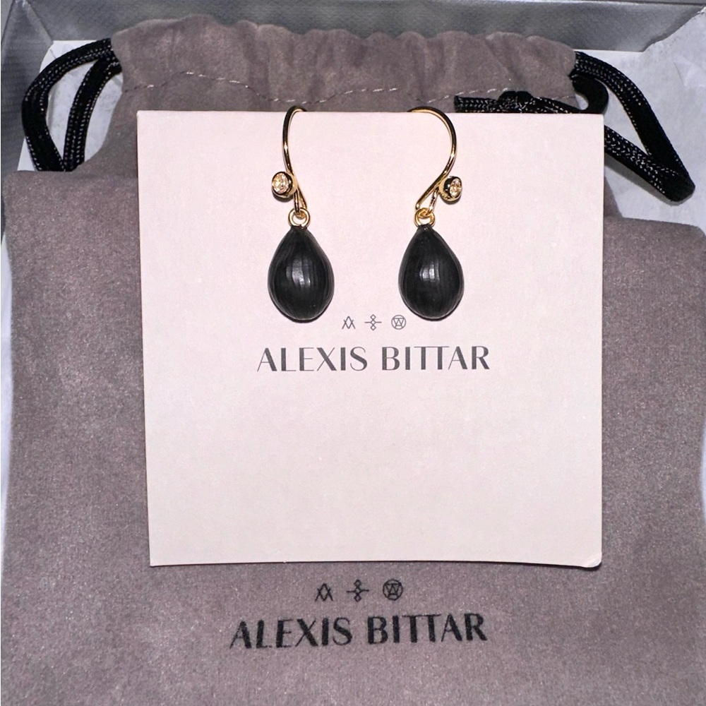 Alexis Bittar Designer Teardrop Earrings